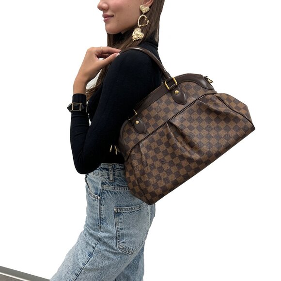 Louis Vuitton Damier Ebene Trevi PM Satchel Shoulder Handbag - Picture 4 of 13